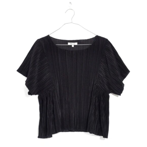 Madewell Texture & Thread Micropleat Top, Size M - Picture 1 of 8